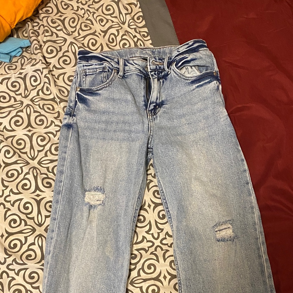 Art Class Light Blue Distressed Boyfriend Jeans